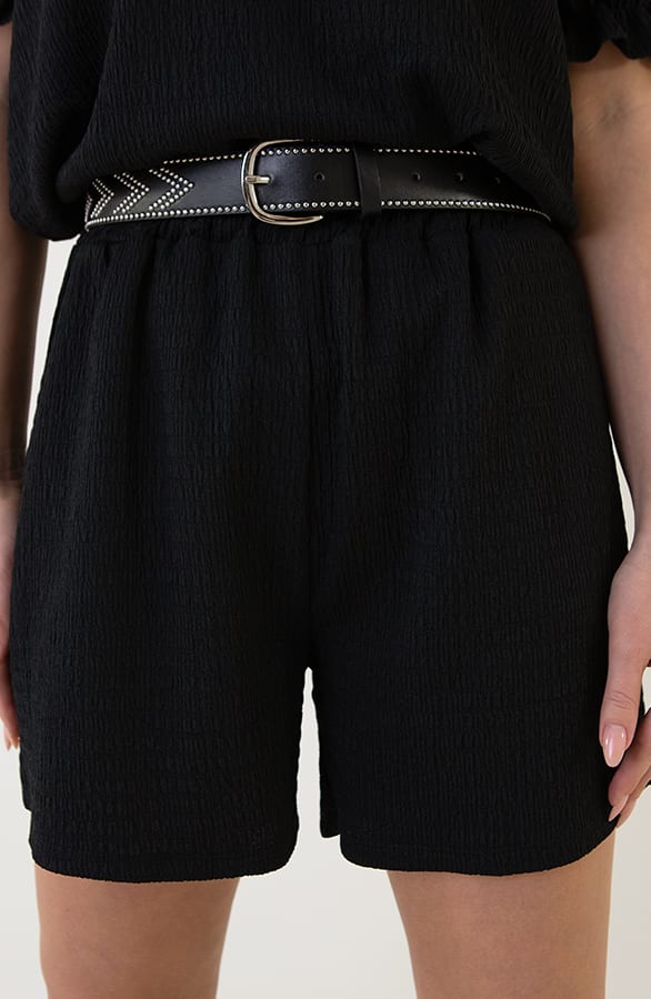 Smocked Short Sevilla Zwart – shoparchief, foto 7