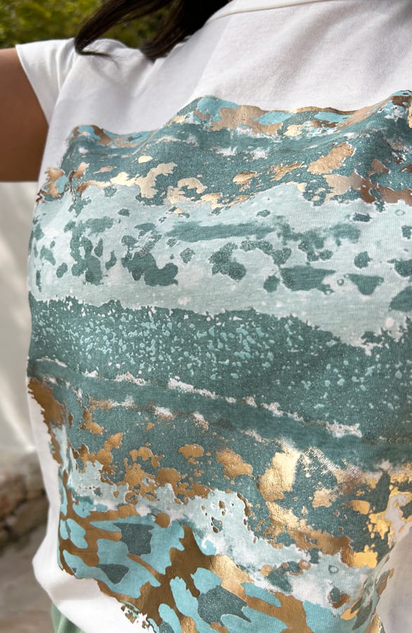 Top Animal Print Mint – shoparchief, foto 6