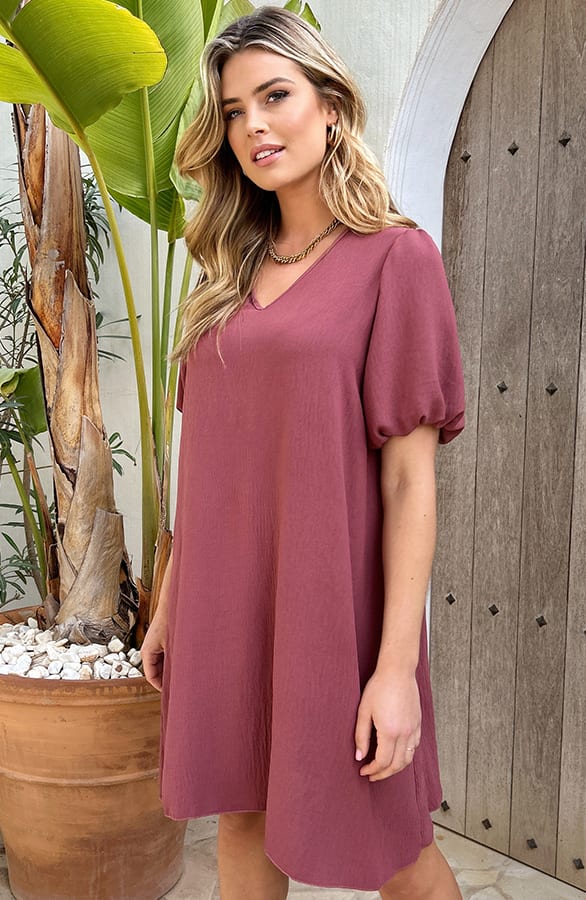 Valencia Jurk Dust Roze – shoparchief, foto 1