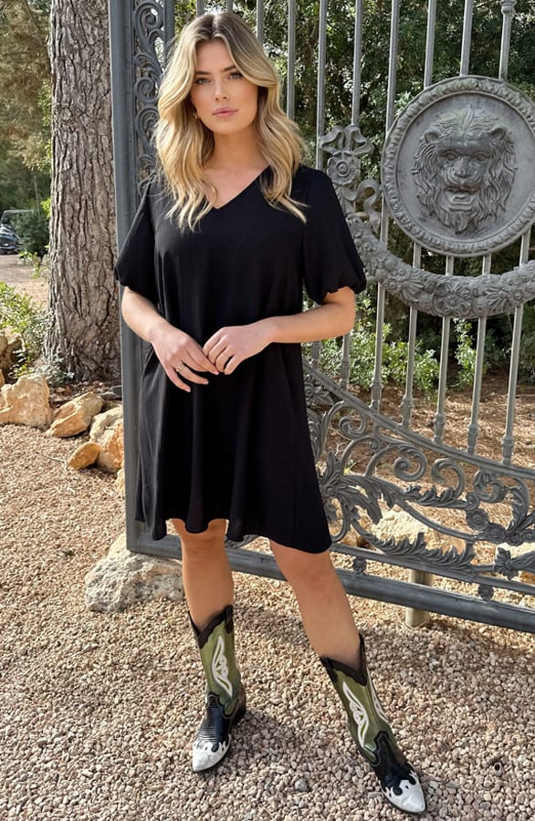 Valencia Jurk Zwart – shoparchief, foto 4
