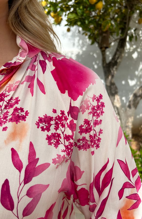 Viscose Bloemen Blouse Marbella – shoparchief, foto 5
