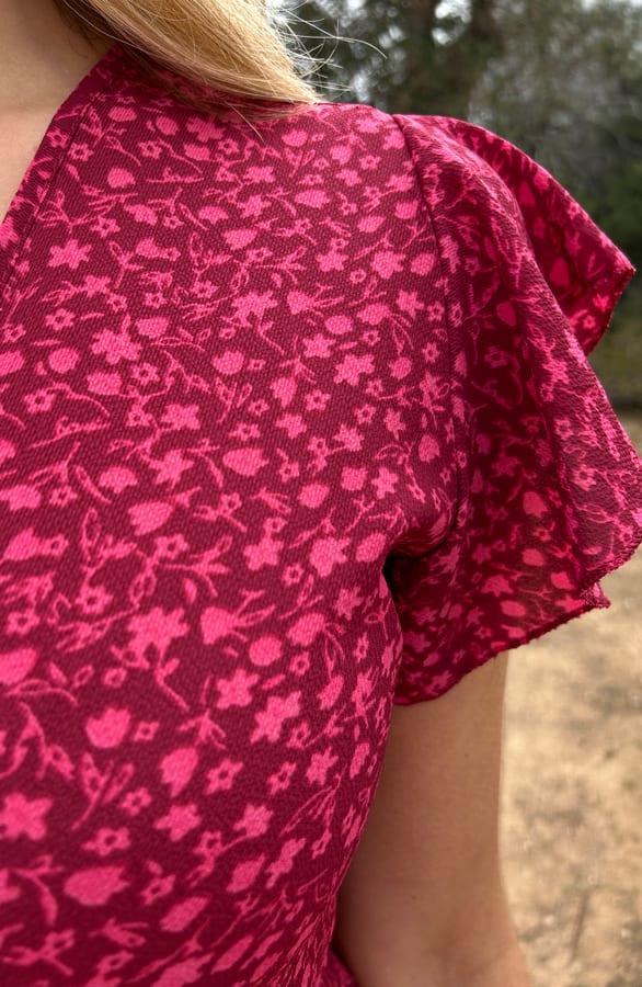 Floral Midi Jurk Pink – shoparchief, foto 4