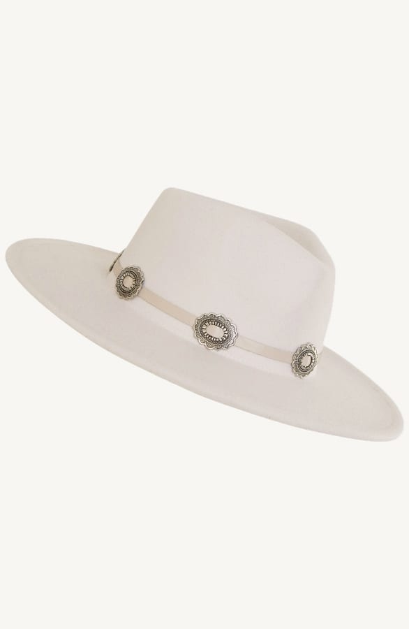 Fedora Hoed Western Detail Light Beige – shoparchief, foto 4