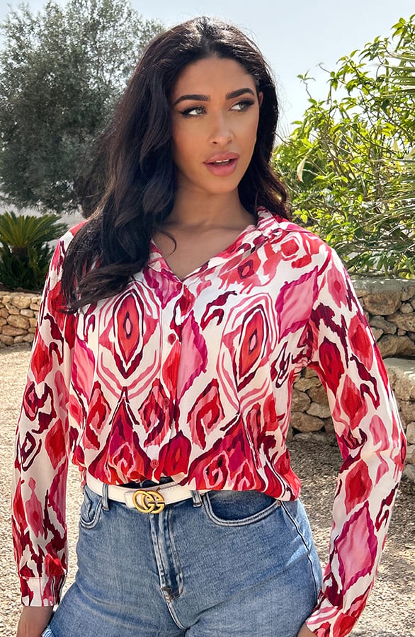 Katoenen Blouse Aztec Exclusive – shoparchief, foto 3