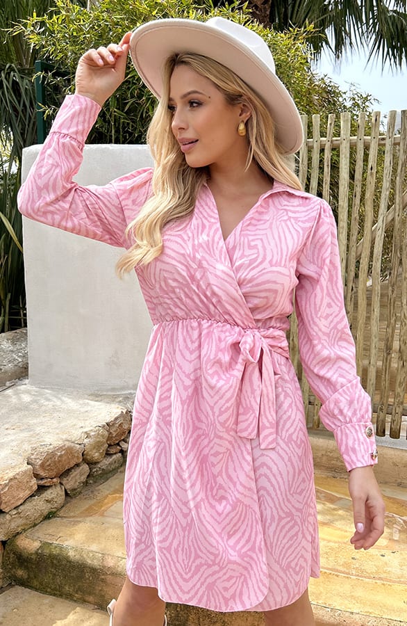 Overslag Jurk Pink – shoparchief, foto 1
