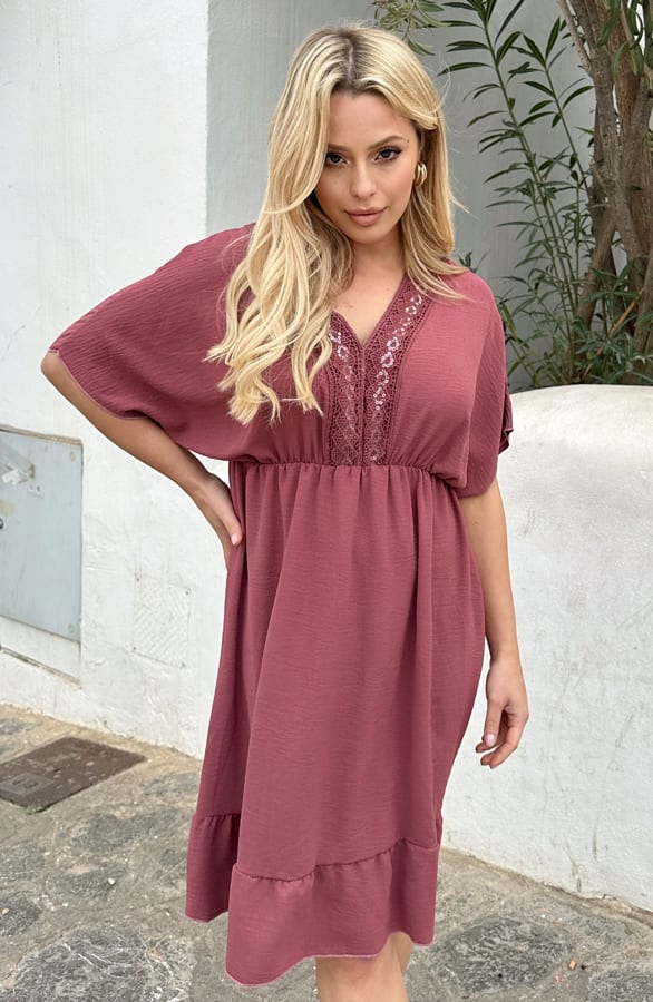 Positano Lace Tuniek Dust Pink – shoparchief, foto 2