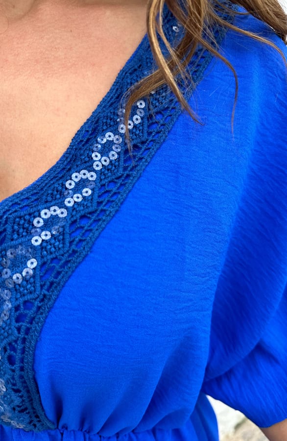 Positano Lace Tuniek Kobalt – shoparchief, foto 5