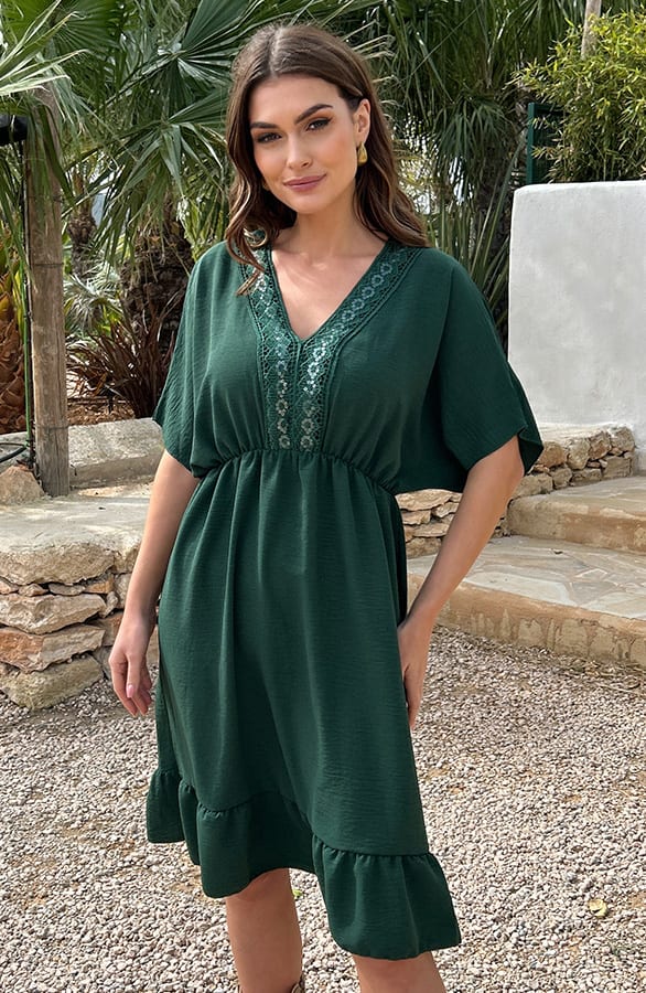 Positano Lace Tuniek Smaragd – shoparchief, foto 1