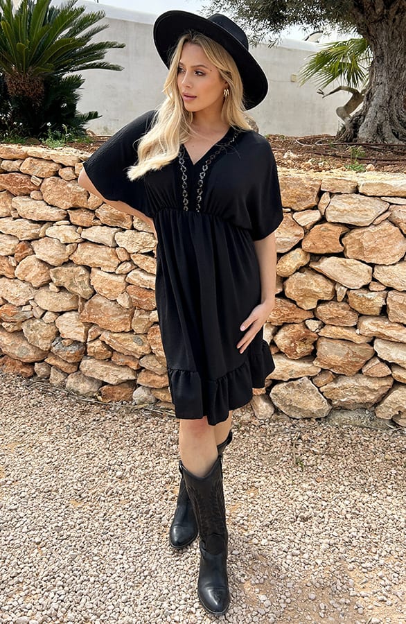 Positano Lace Tuniek Zwart – shoparchief, foto 4