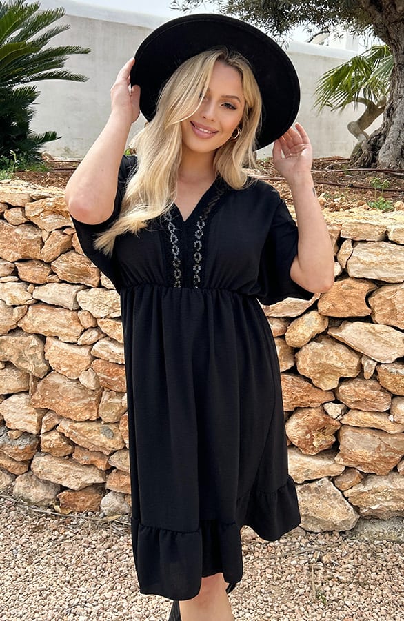 Positano Lace Tuniek Zwart – shoparchief, foto 2