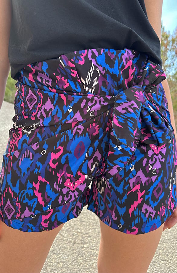 Aztec Wrap Skort Kobalt – shoparchief, foto 1