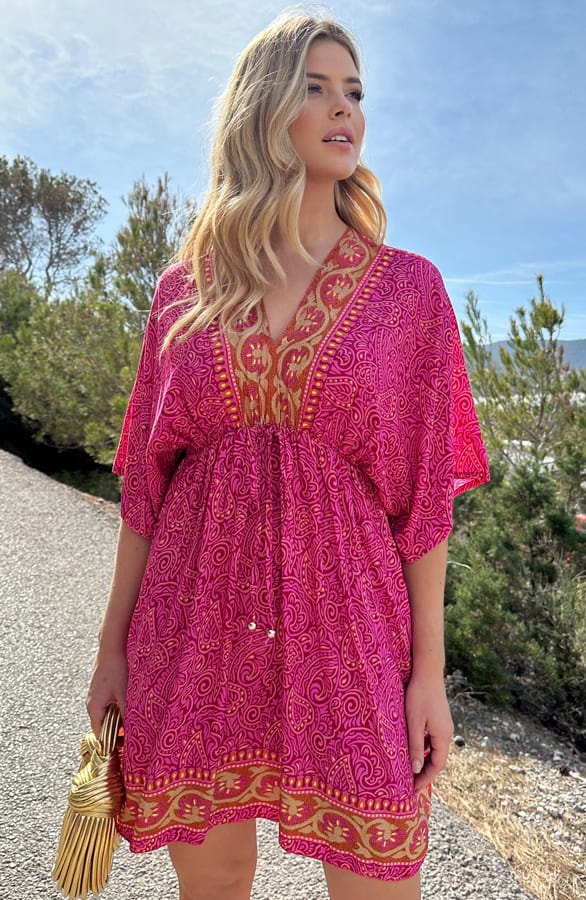 Bali Tuniek Katoen Roze – shoparchief, foto 4