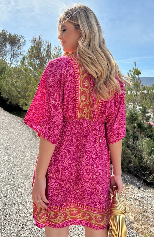 Bali Tuniek Katoen Roze – shoparchief, foto 3