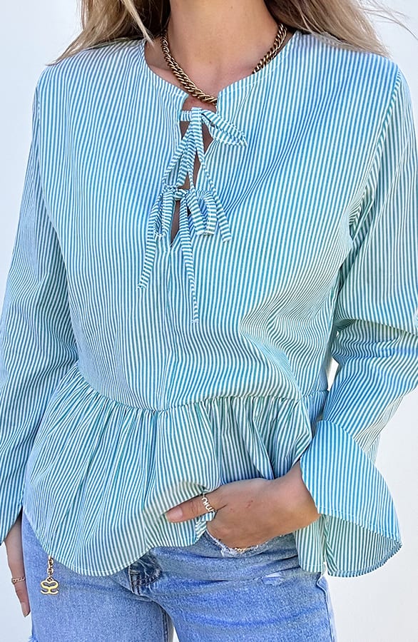 Bluse mit Schleifchen Mint, Shoparchiv, Foto 2