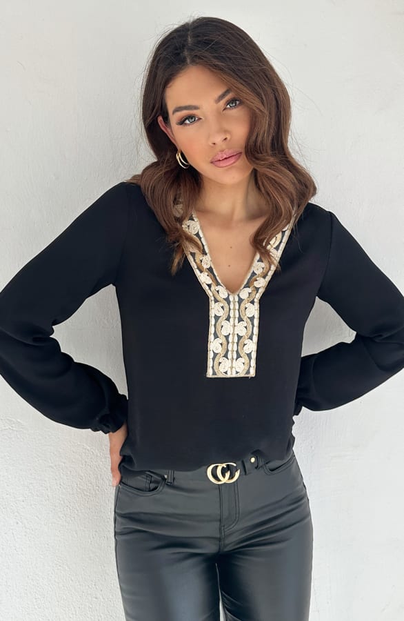 Boho Limited Blouse Zwart – shoparchief, foto 1