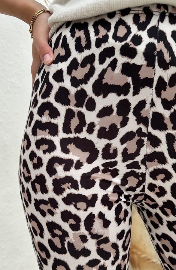 Flared Broek Leopard Print – shoparchief, foto 3