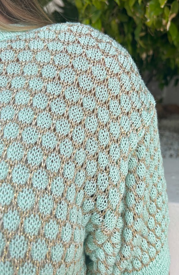 Gebreide Top Lurex Mint – shoparchief, foto 4