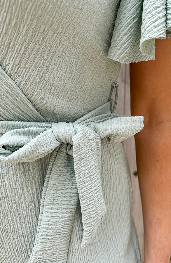 Jumpsuit Dames Smocked Mint – shoparchief, foto 8