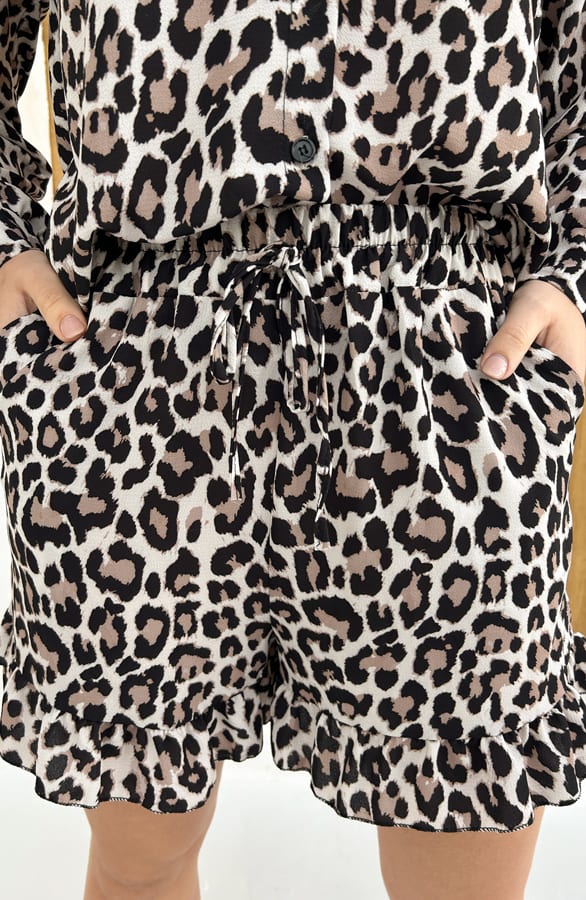 Leopard Ruffle Short – shoparchief, foto 1