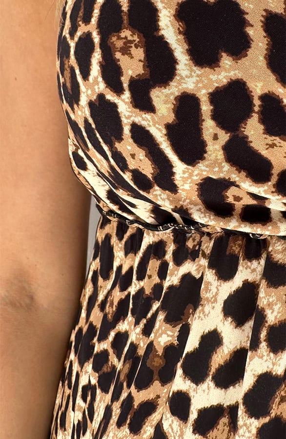 Leopard Spaghetti Maxi Jurk – shoparchief, foto 8