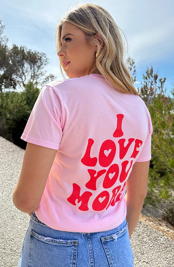 Love More T-Shirt Limited Pink – shoparchief, foto 1