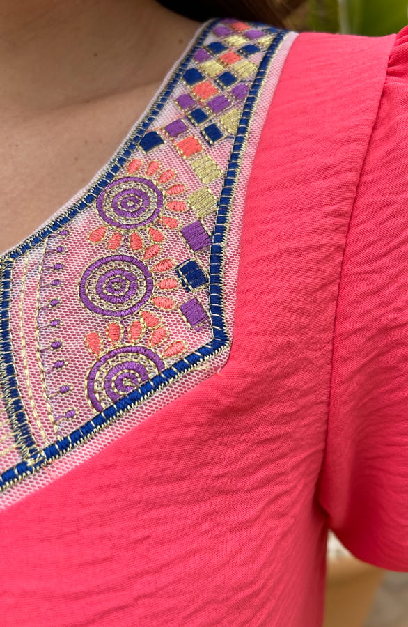 Marina Di Capri Blouse Koraal – shoparchief, foto 4