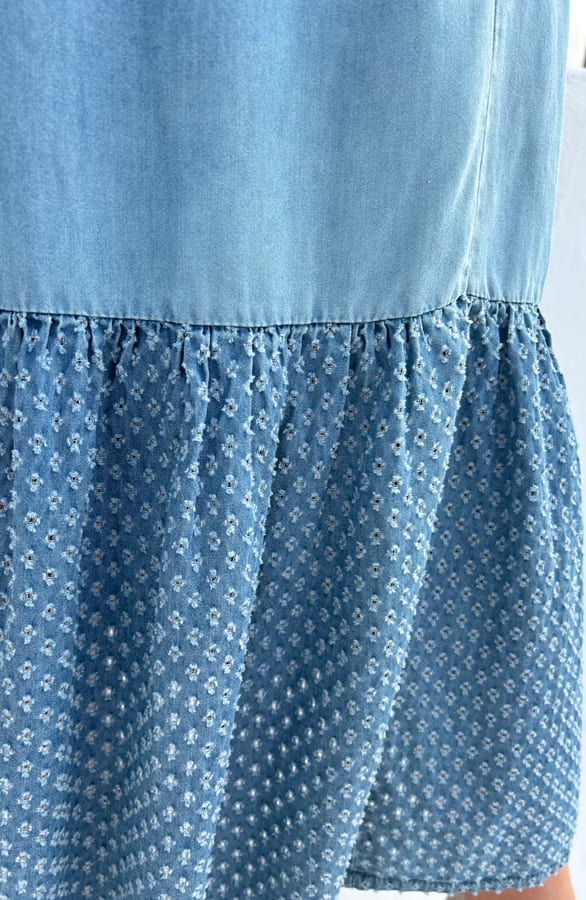 Maxi Denim Rok Light Blue – shoparchief, foto 7
