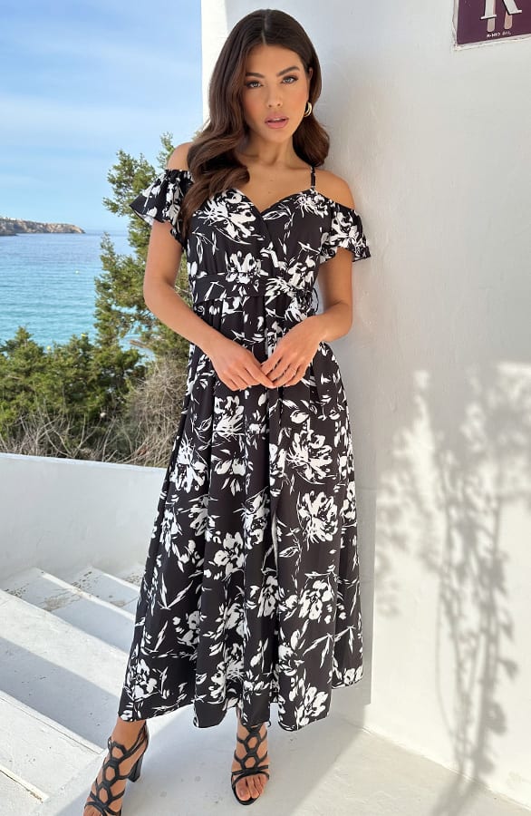 Maxi Jurk Catania Zwart – shoparchief, foto 1