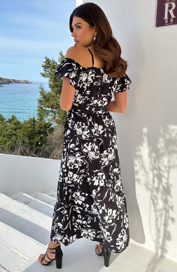 Maxi Jurk Catania Zwart – shoparchief, foto 3