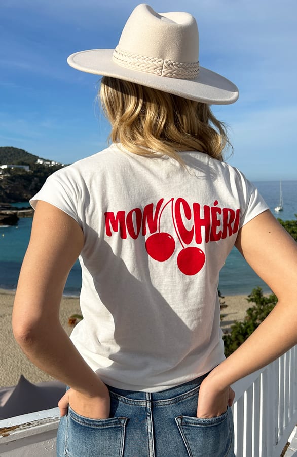 Mon Chéri T-Shirt Rood – shoparchief, foto 2