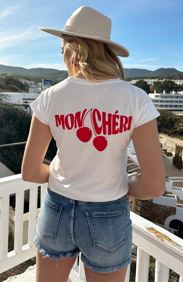 Mon Chéri T-Shirt Rood – shoparchief, foto 1