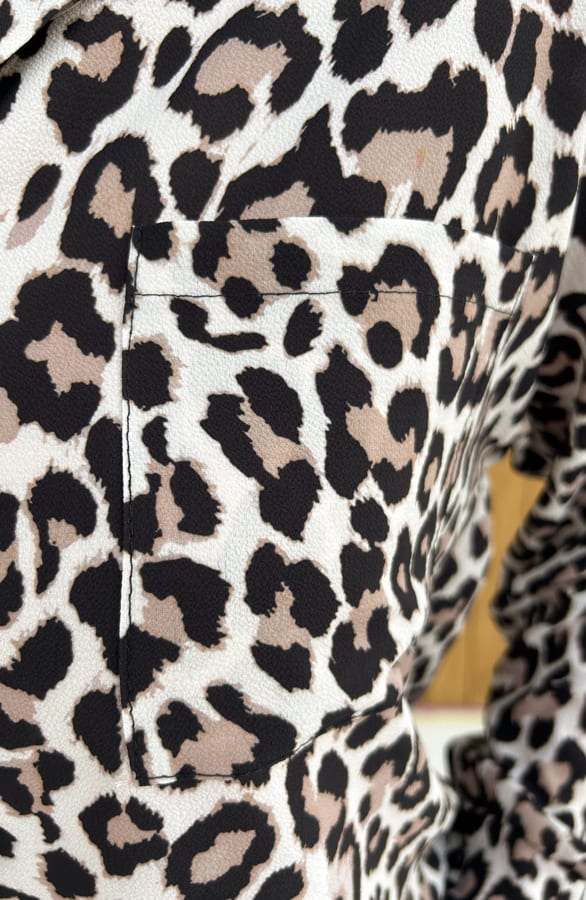 Oversized Leopard Button Blouse – shoparchief, foto 12