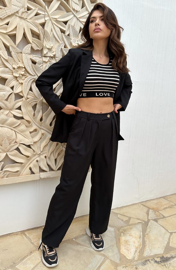Palazzo Pants Limited Zwart – shoparchief, foto 5