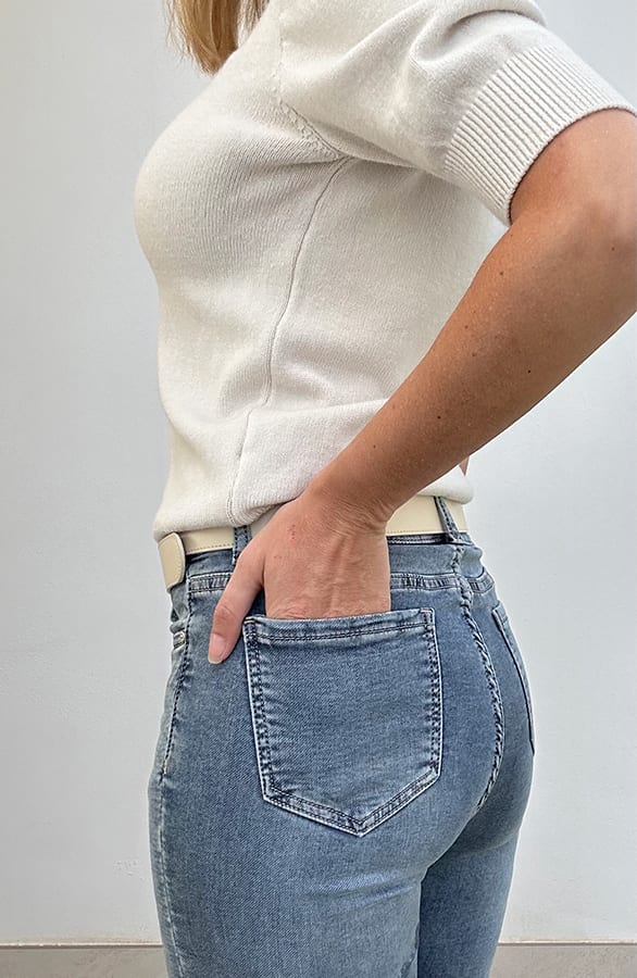 Skinny Jeans High Waist Denim – shoparchief, foto 3