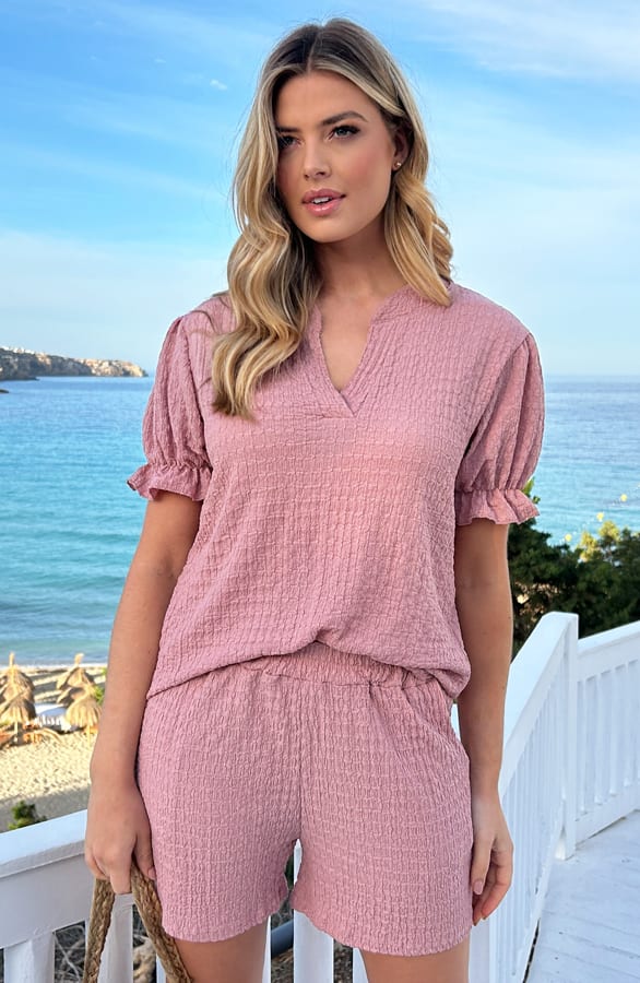 Smocked Short Sevilla Dust Roze – shoparchief, foto 2