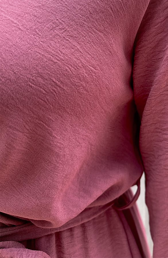 Split Jurk Midi Dust Roze – shoparchief, foto 8