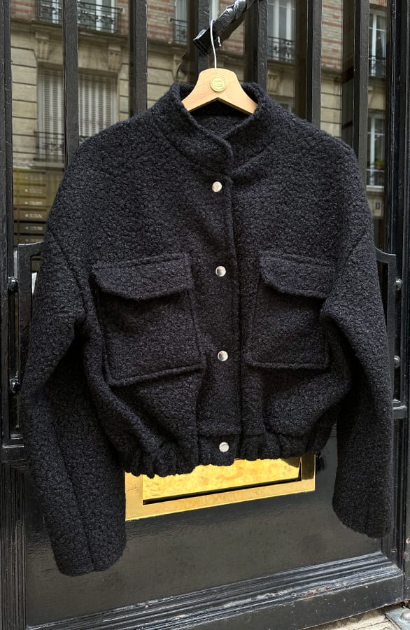 Bouclé Bomber Jackets