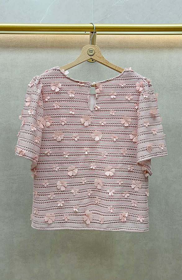 Floral Lace Top Limited Dust Roze – shoparchief, foto 2