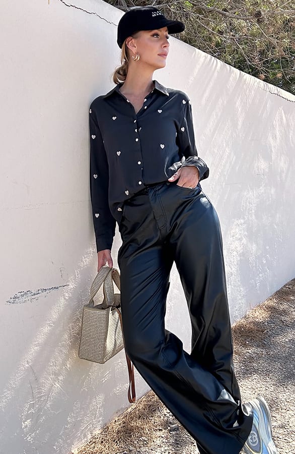 Hartjes Blouse Embroidery Zwart – shoparchief, foto 4