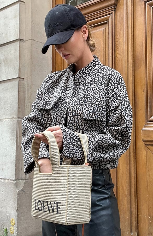 Leopard Bomber Zwart – jassen, foto 2