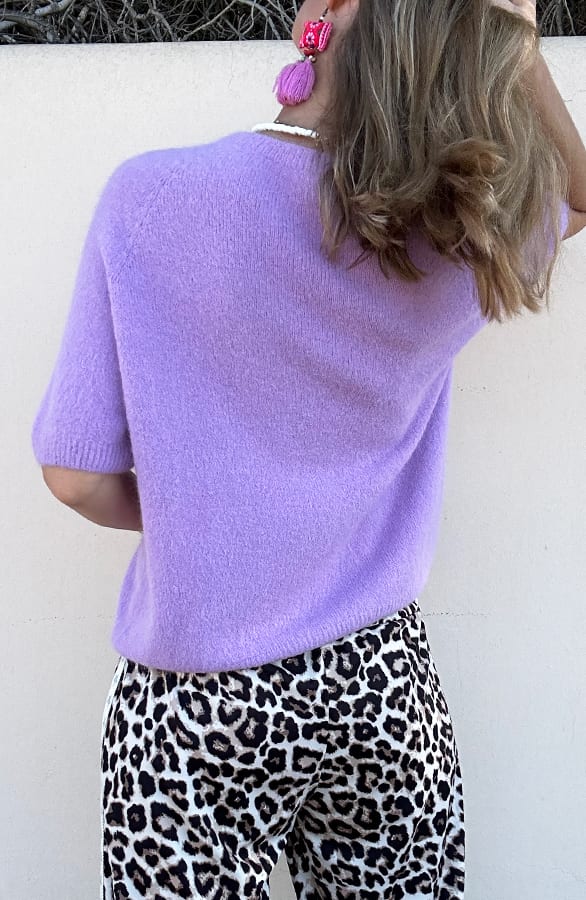 Oversized Soft Pullover Kurzarm Lila, Tops, Foto 7
