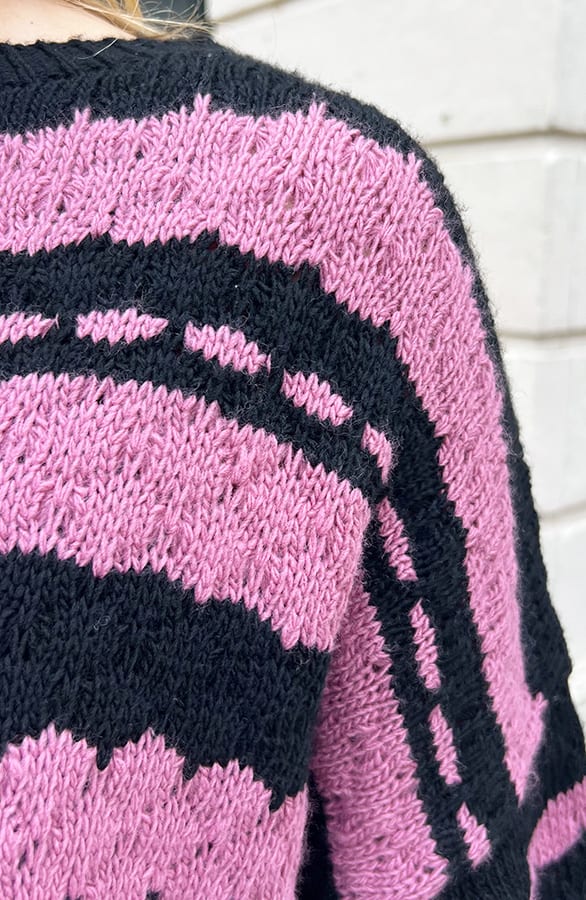 Boho Knitted Sweater Dust Roze – shoparchief, foto 8