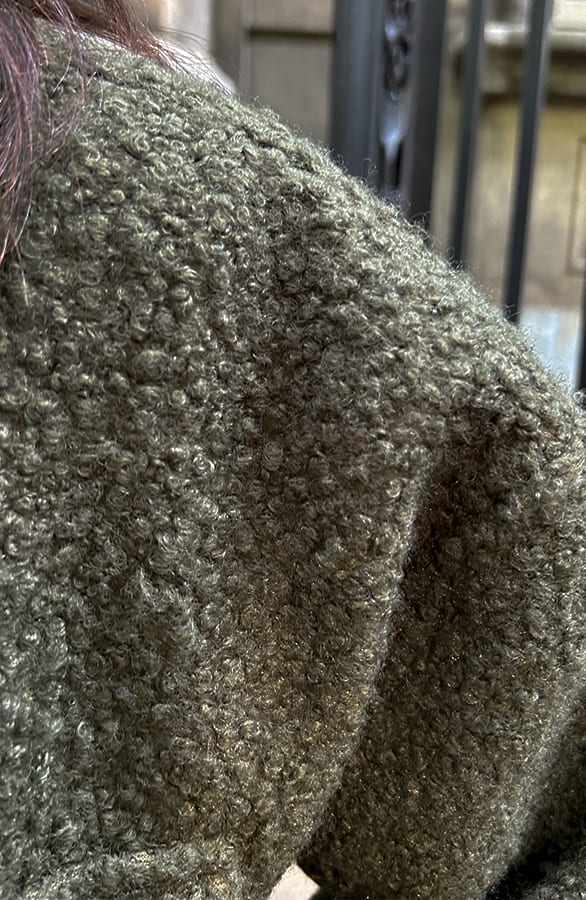 Boucle Bomber Jacket Army – shoparchief, foto 7