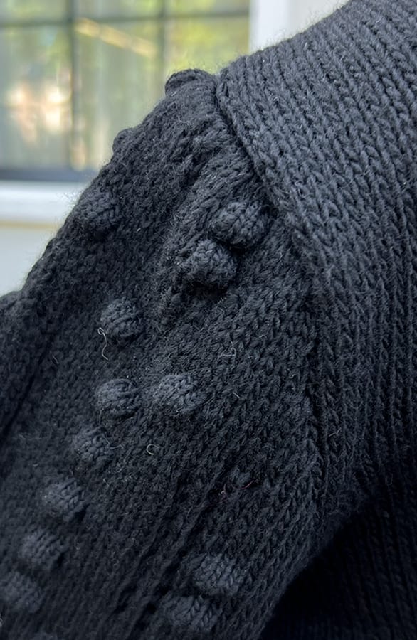 Detailed Sleeve Pullover Schwarz, Foto 4