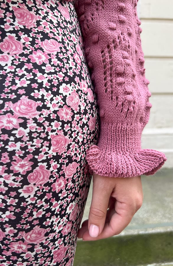 Flared Hose Blumen Dust Pink, Shoparchiv, Foto 4