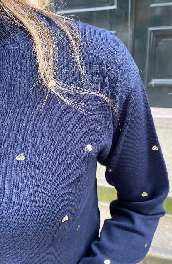 Hartjes Trui Pailletten Marine – shoparchief, foto 6