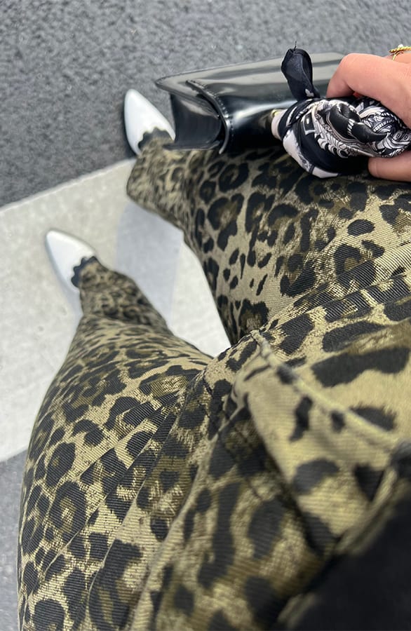 High Waist Wide Leg Jeans Leopard, Shoparchiv, Foto 2