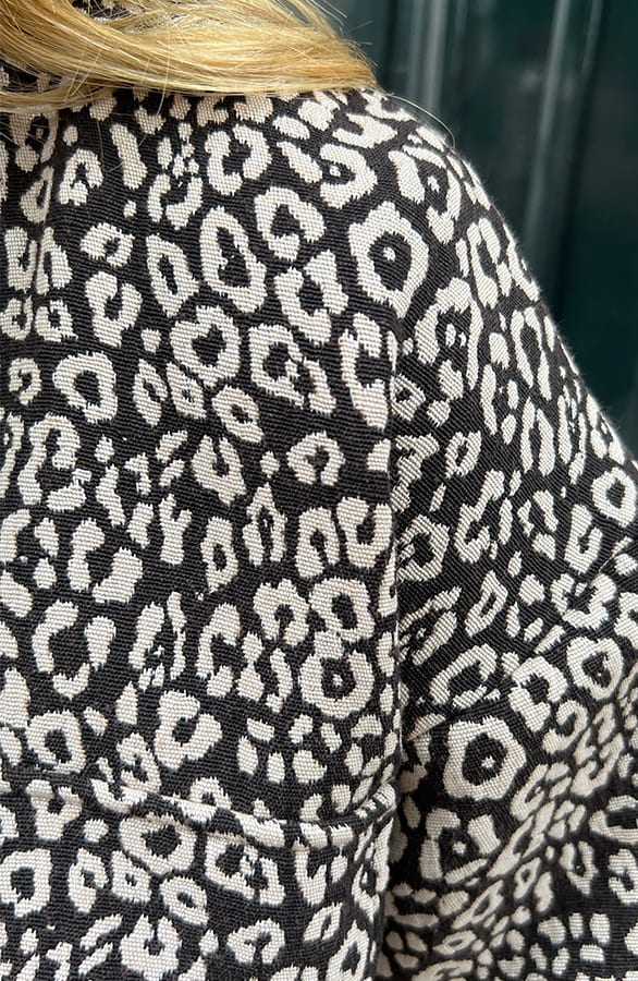 Leopard Bomber Zwart – jassen, foto 5