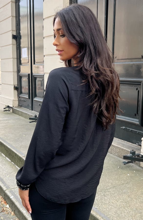 Luxury Marant Blouse Zwart Zilver – shoparchief, foto 4