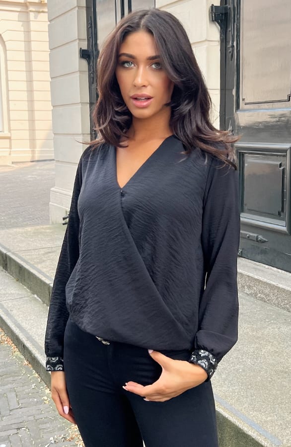 Luxury Marant Blouse Zwart Zilver – shoparchief, foto 5